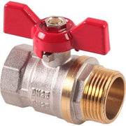 VALVOLA SFERA MF FARFALLA STARS - OTTONE NICHELATO 1/2MF- 4 pezzi