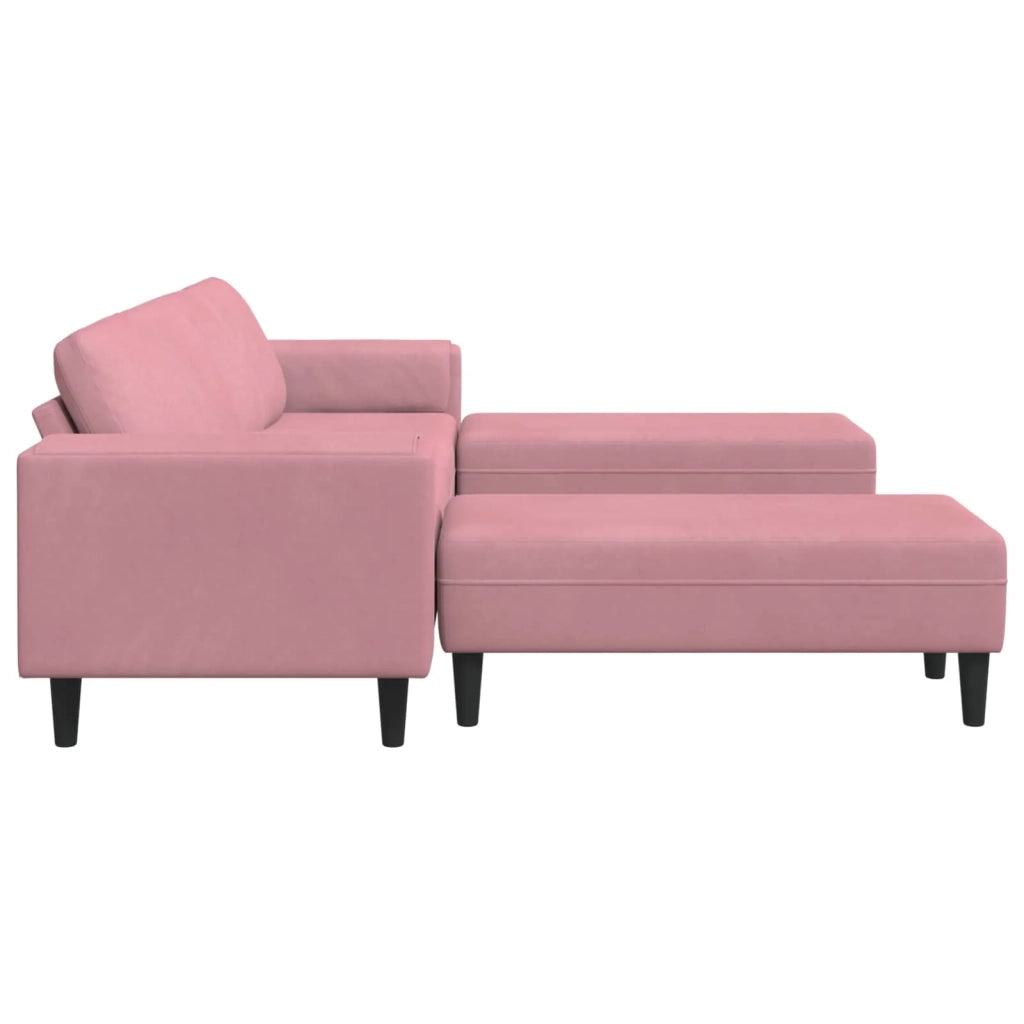 Divano per Soggiorno 3 pcs Rosa 3335125