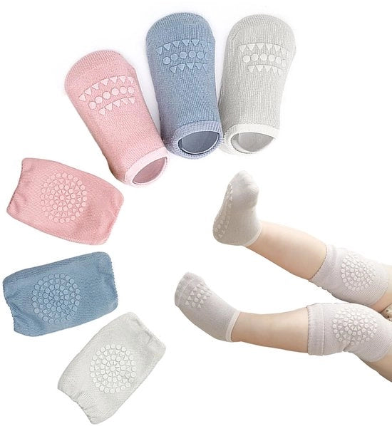 Protezioni per ginocchia per bambini - Antiscivolo - 5 paia - Unisex - Elastico - Comodo - Protezione per il movimento - Protezioni per ginocchia per bambini
