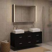 Set di mobili per il bagno 4 pz Rovere Nero 3406824
