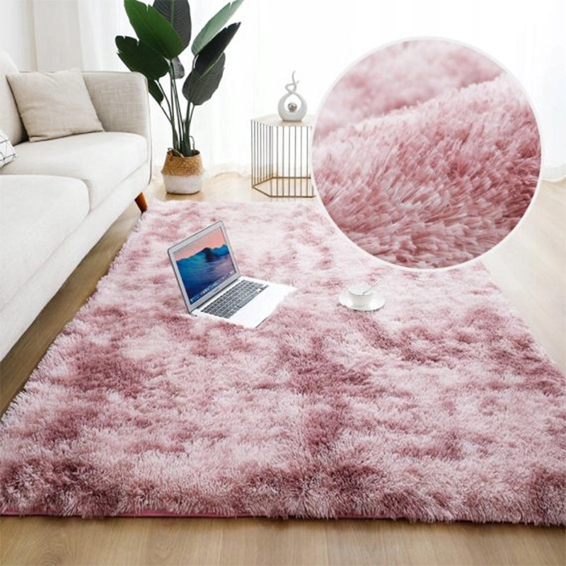 Tappeto rosa peluche shaggy 220x160 cm
