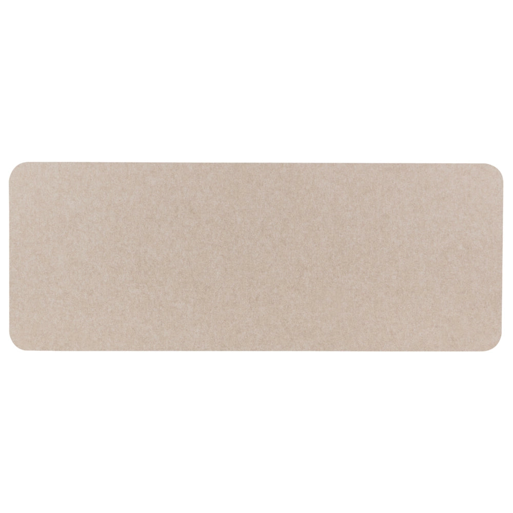 Schermo da tavolo Beige PET Board Copertura in tessuto 120 x 50 cm Schermo acustico Morsetti di montaggio modulari Casa Ufficio