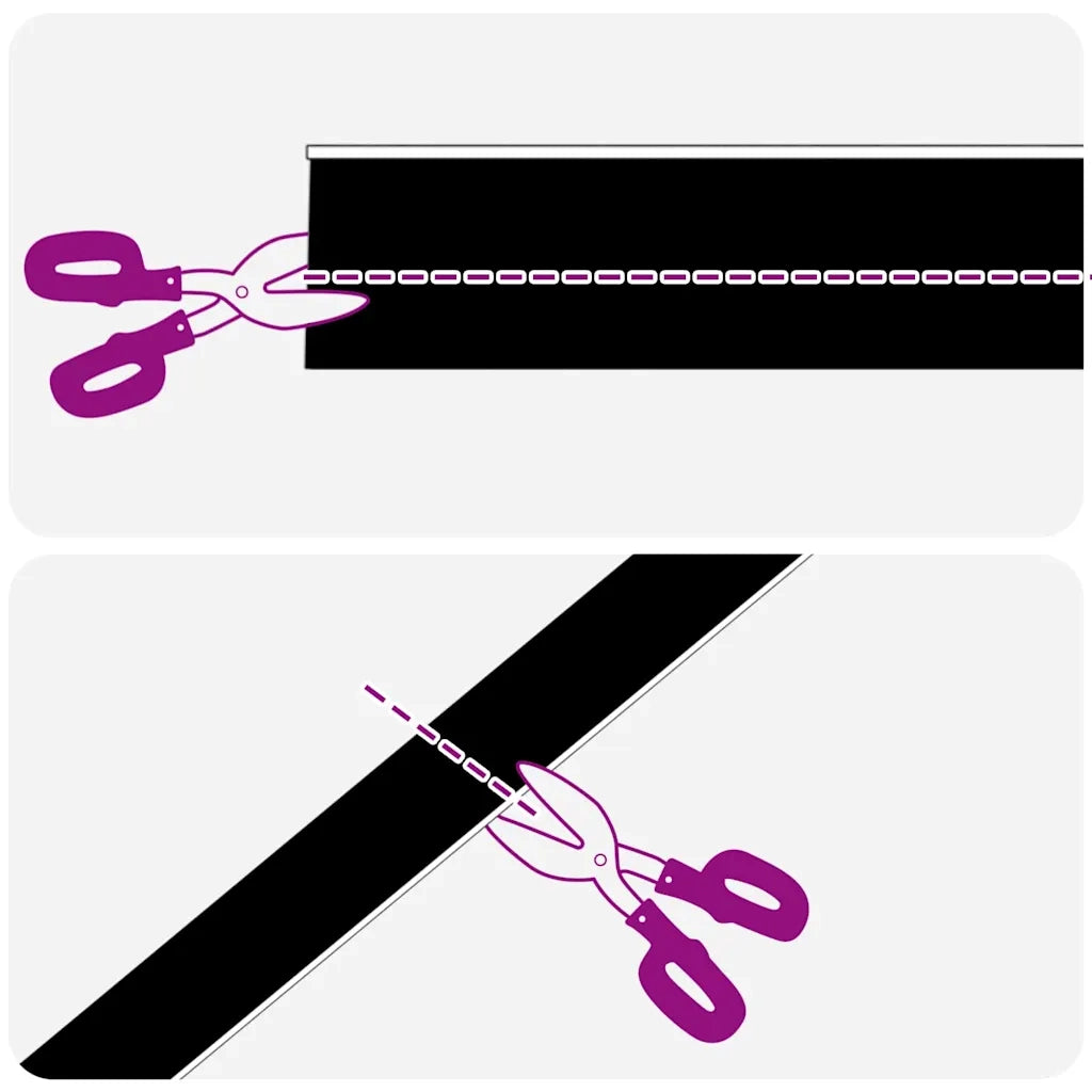 Spazzole per porte autoadesive 2 pcs Nero 100 cm 42019572