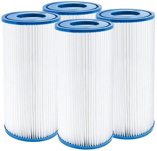 Filtro per Piscina 4 Pezzi - Filtro di Ricambio per 58012 - Design Pieghevole - Materiale PETG - 11 x 20 cm - Economico e Facile da Sostituire - Filtro a Cartridge