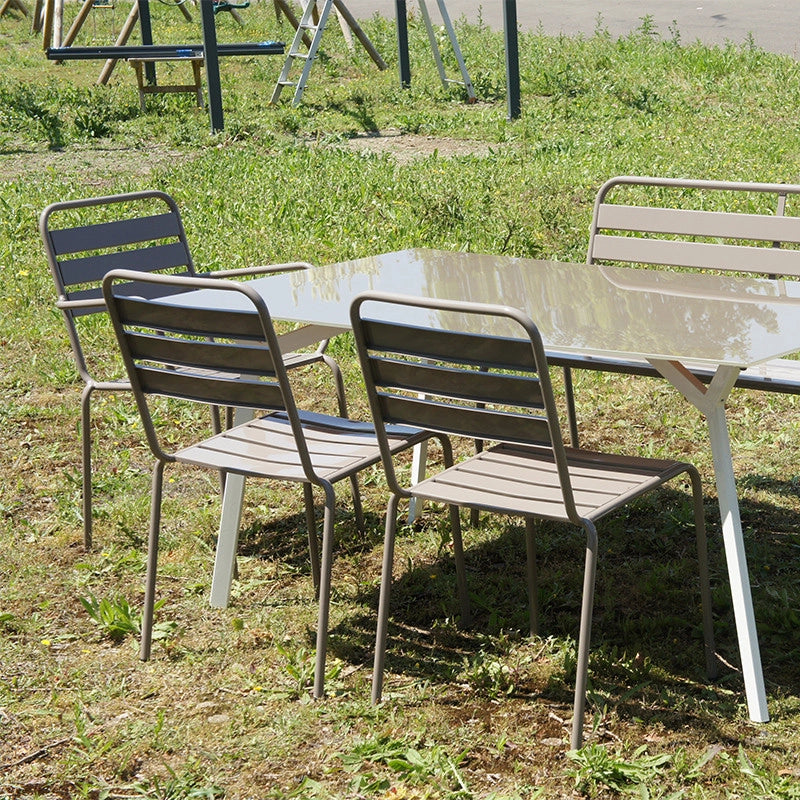 Sedia impilabile taupe - NOMADE