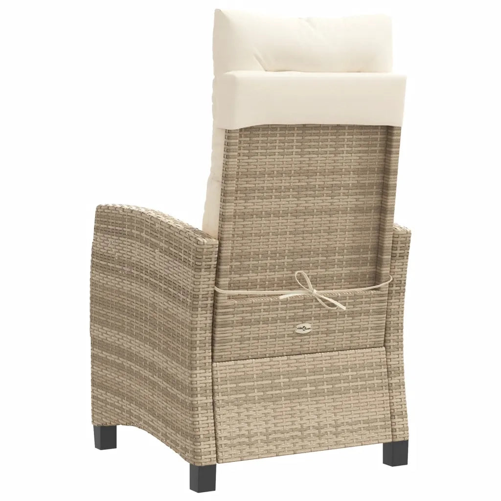 Set da Bistrò 3 pz con Cuscini Beige in Polyrattan 365228