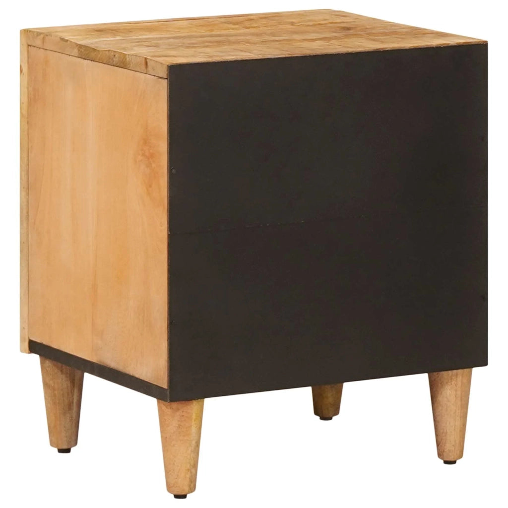 Comodino | Armadio da Notte | Mobiletto da notte Marrone 40 x 33,5 x 46 cm Legno di mango massello