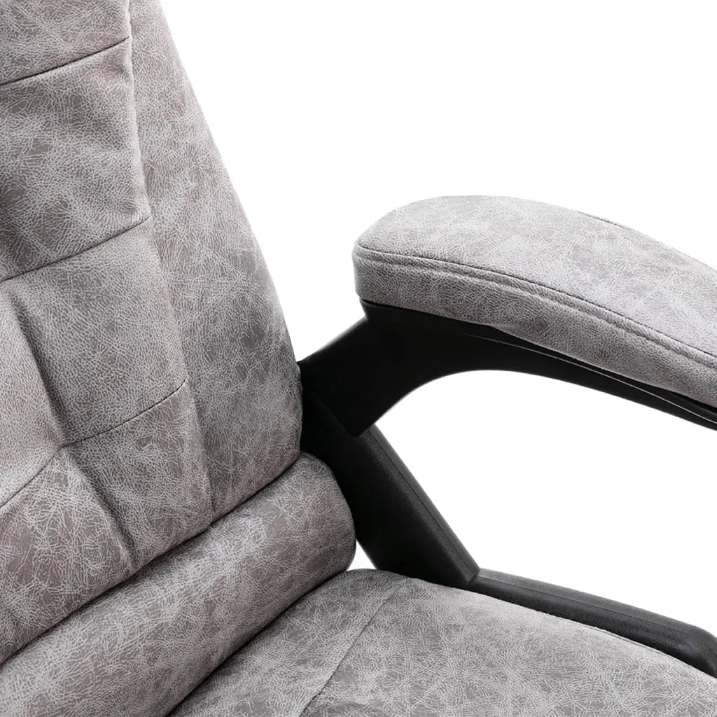 Sedia da Ufficio Grigio Chiaro in Scamosciato 20575