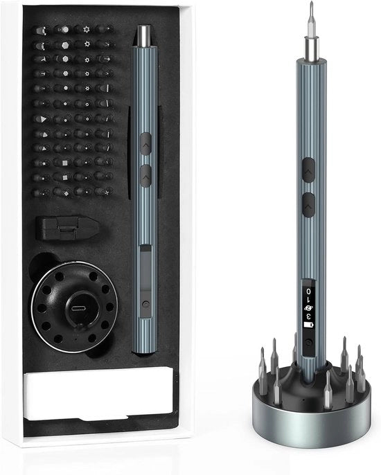 Mini set di chiavi 52-in-1 elettrico con LED e 48 bit di precisione