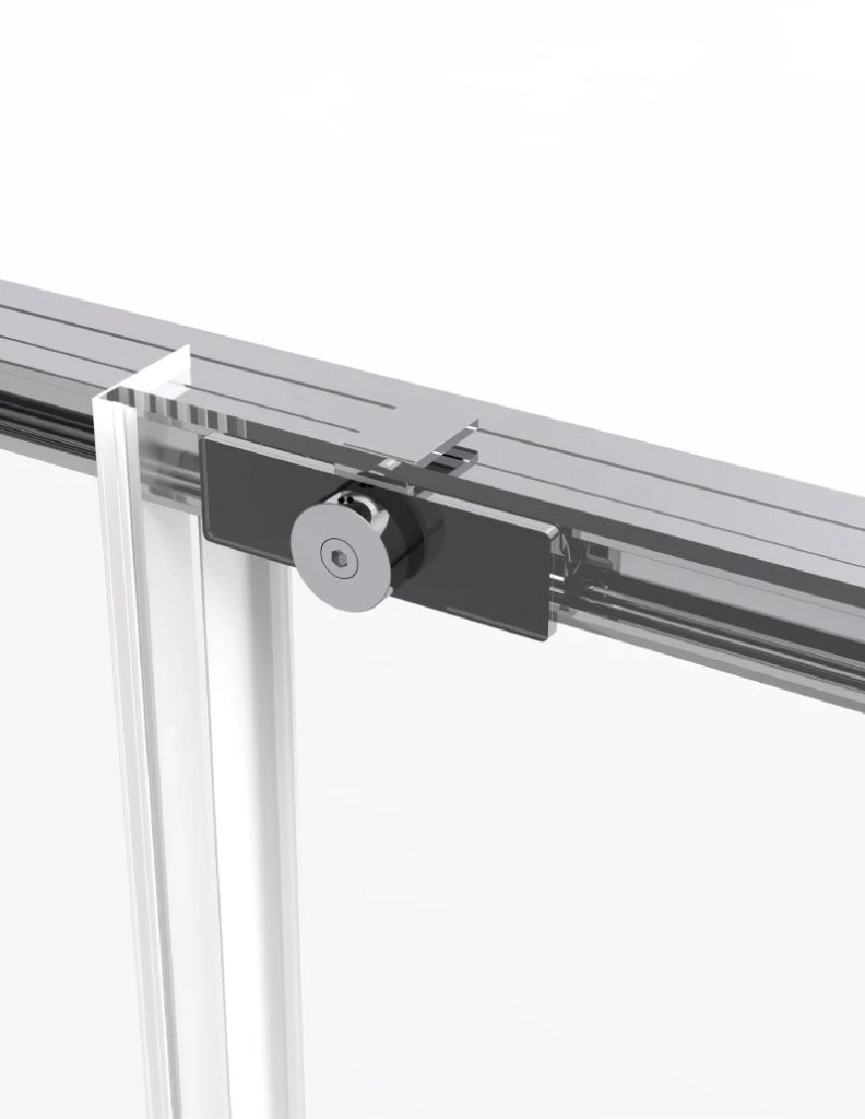 Box doccia ABANTE (TWENTY) 1+1 con lato fisso laterale 145x80 cm Cromo