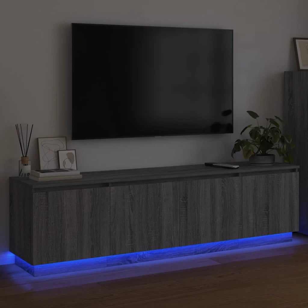 Mobile TV Grigio Sonoma 180 x 38 x 49 cm Legno multistrato
