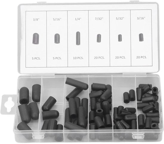Kit di assorbimento di polvere in gomma per aspirapolvere con 80 pezzi, assortimento