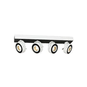 Plafoniera a barra LED 40W 4 faretti 3000K ML3843 Milagro
