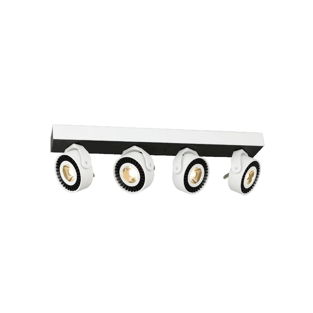 Plafoniera a barra LED 40W 4 faretti 3000K ML3843 Milagro