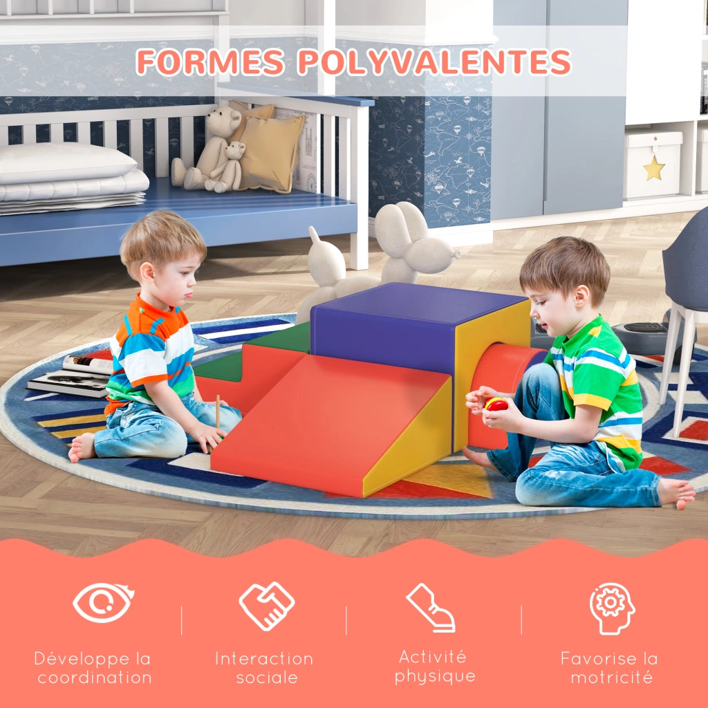 Tappeto motricit¨¤ bambini 4 pezzi ¨C zephmum ¨C multicolore