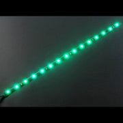 Striscia LED Verde 30cm - 24V, IP65, 18 LEDs SMD2835 per Interno ed Esterno