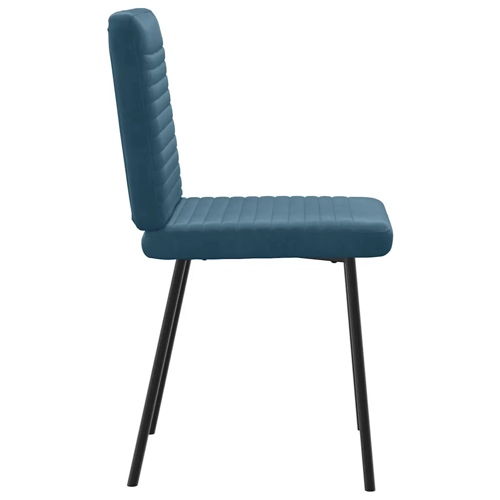 Sedie da Pranzo 2 pz Blu in Velluto 4101143