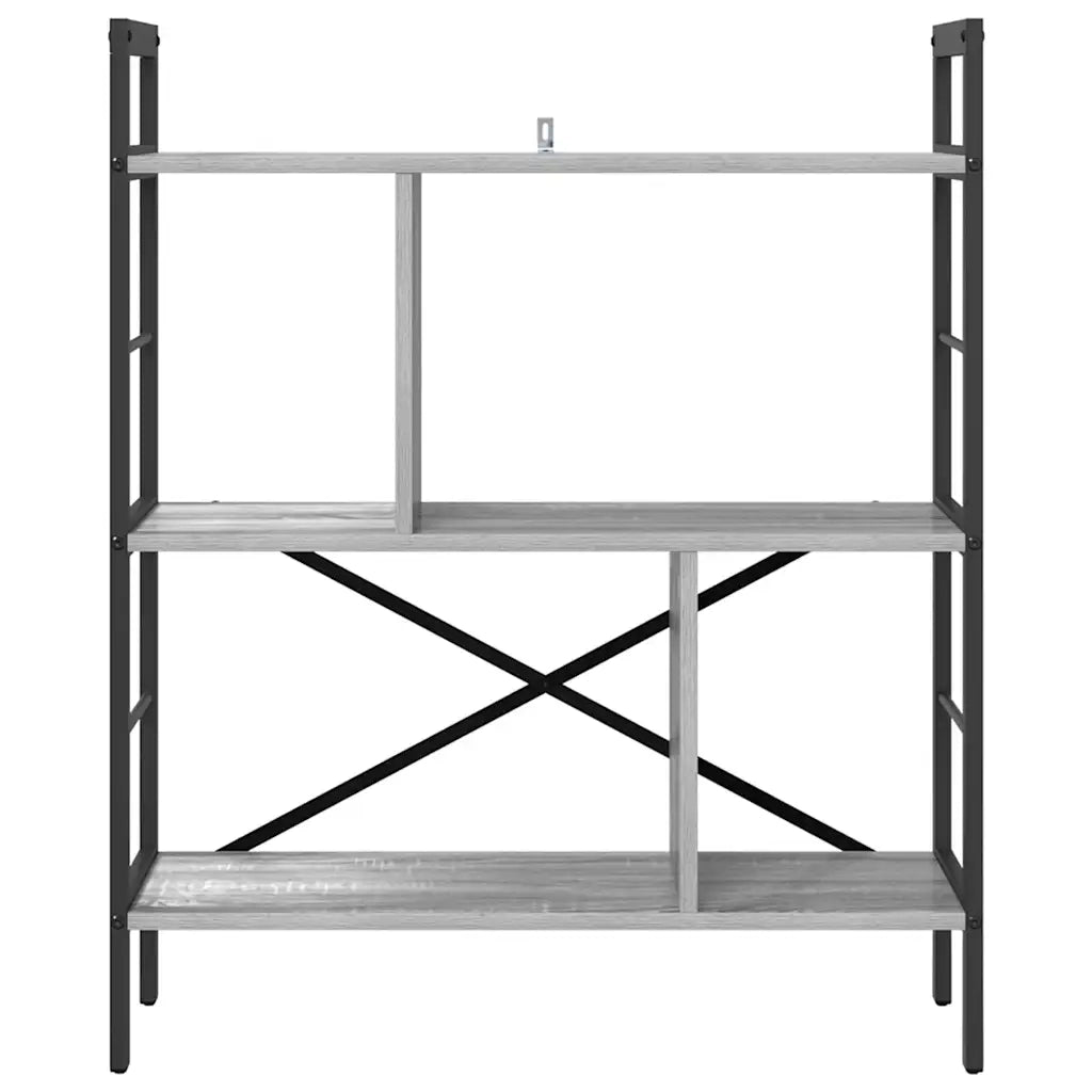 Libreria Grigio Sonoma 75 x 30 x 91 cm Legno multistrato 883973