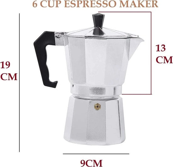 Caffettiera per Espresso 6 Cucchiai (300ml)