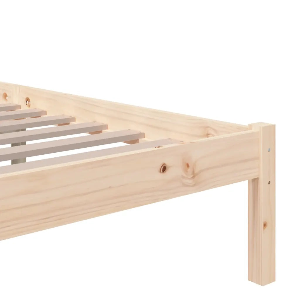 Giroletto senza Materasso in Legno Massello 200x200 cm 814904