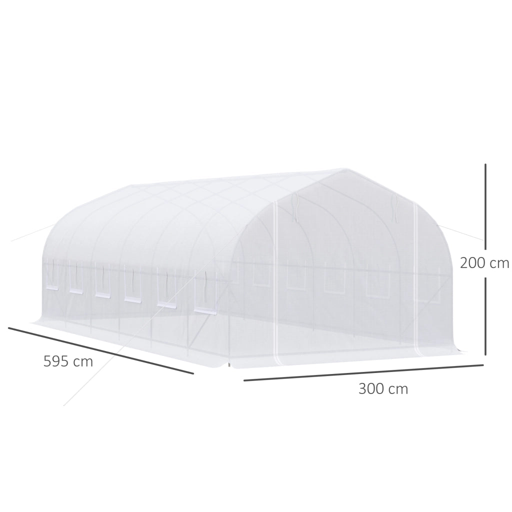 Serra da Giardino Tunnel ¨C Minimal ¨C Bianco 6x3x2 m