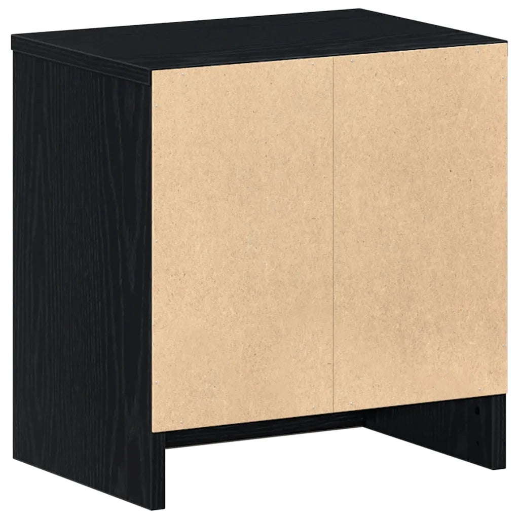 Comodino con Cassetto Nero 39x28x41 cm 858751