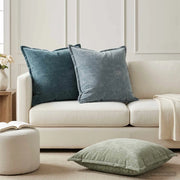 Federa 6 pz HOUTEN Verde 65 x 65 cm Tessuto Chenille 921074