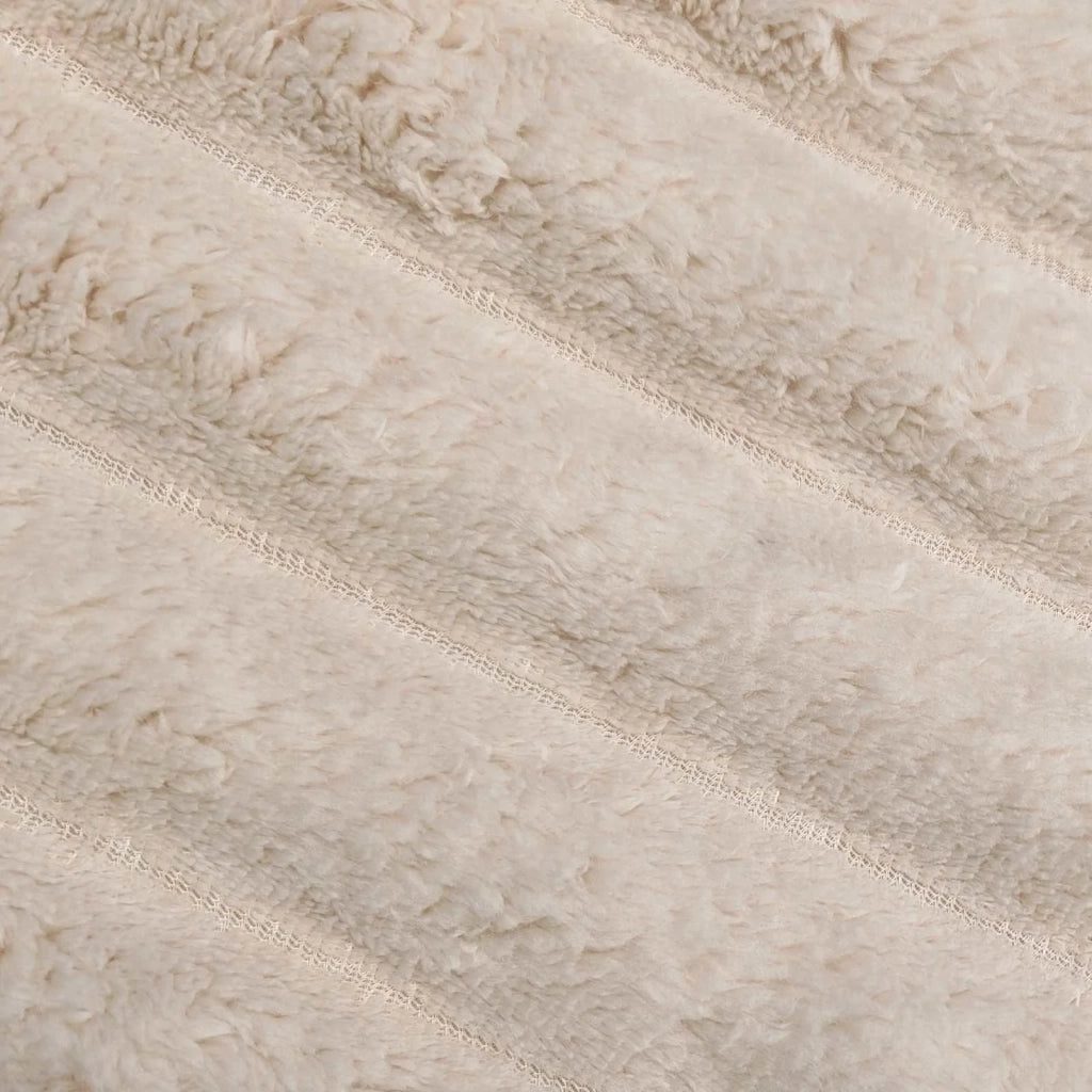 Coperte da Pile 6 pz Beige 270 x 240 cm Panno
