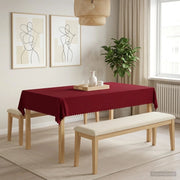 Tovaglia da Tavolo Rettangolare Rosso Vino 110 x 180 cm 42040085