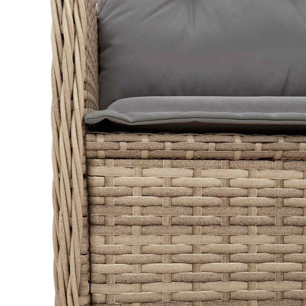 Panchina da giardino Beige polyrattan 3394461