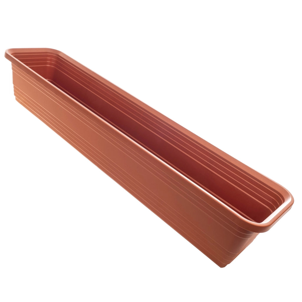 Vaso da fiori per balcone KADAX, 80 cm, rosso mattone.