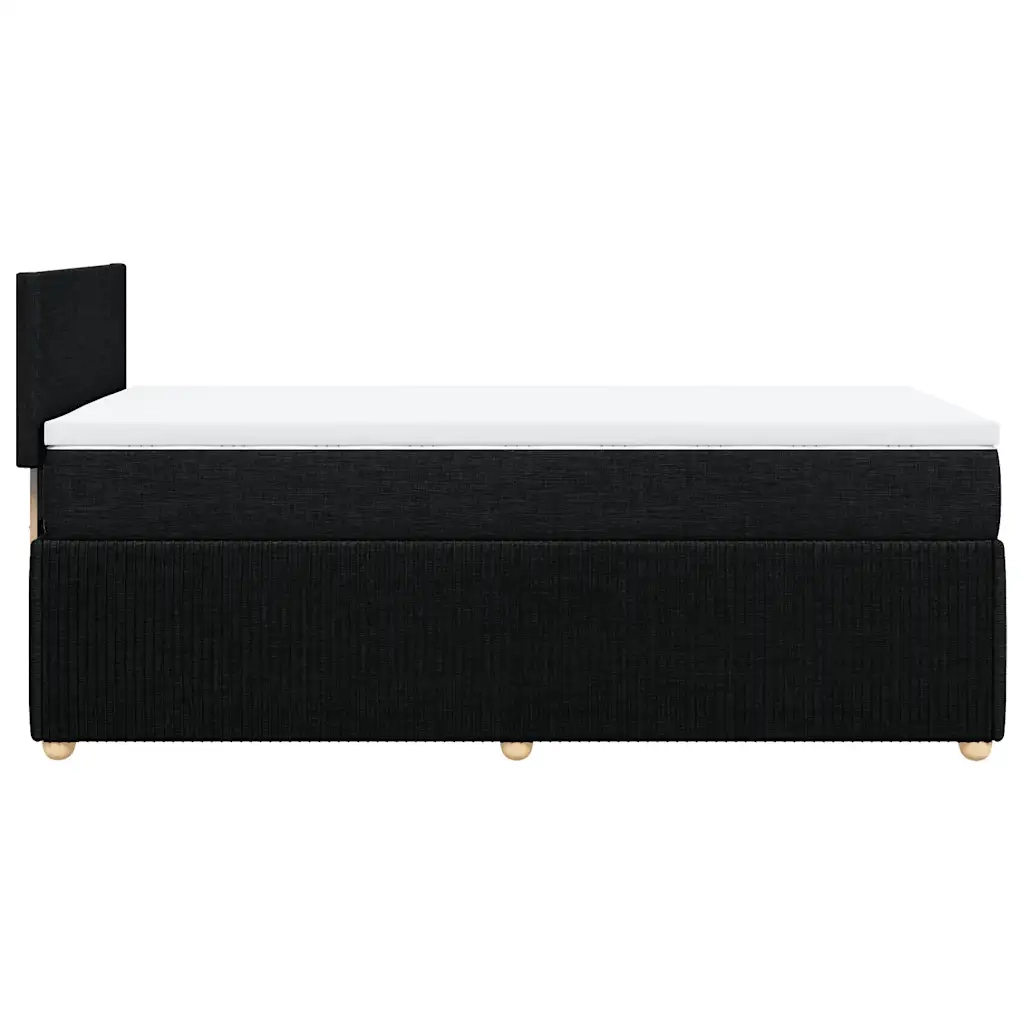 Giroletto a Molle con Materasso Nero 80x200 cm inTessuto 3287278