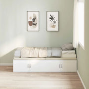 Struttura del letto Bianco 100 x 200 cm Legno multistrato 3335181
