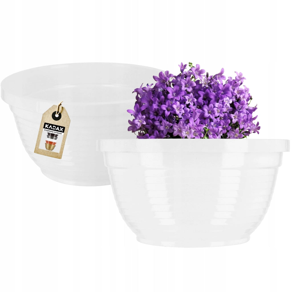 Vaso da fiori in plastica KADAX per cimitero, ideale per crisantemi, 20 cm.