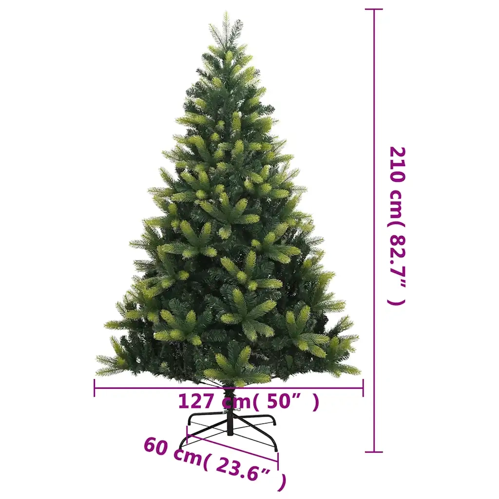 Albero di Natale Artificiale Incernierato con Base 210 cm 356763