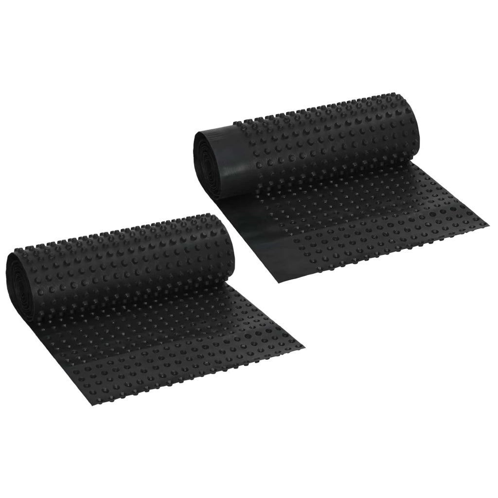Foglio di drenaggio stampato 2 pcs Nero 0,5 x 20 m HDPE 42019913