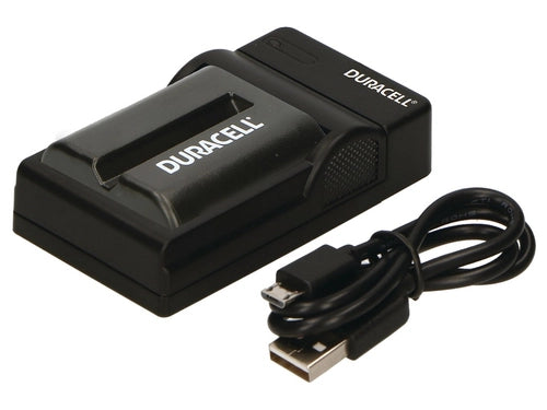 Duracell caricabatt.con cavo USB per DR9695/NP-FM500H