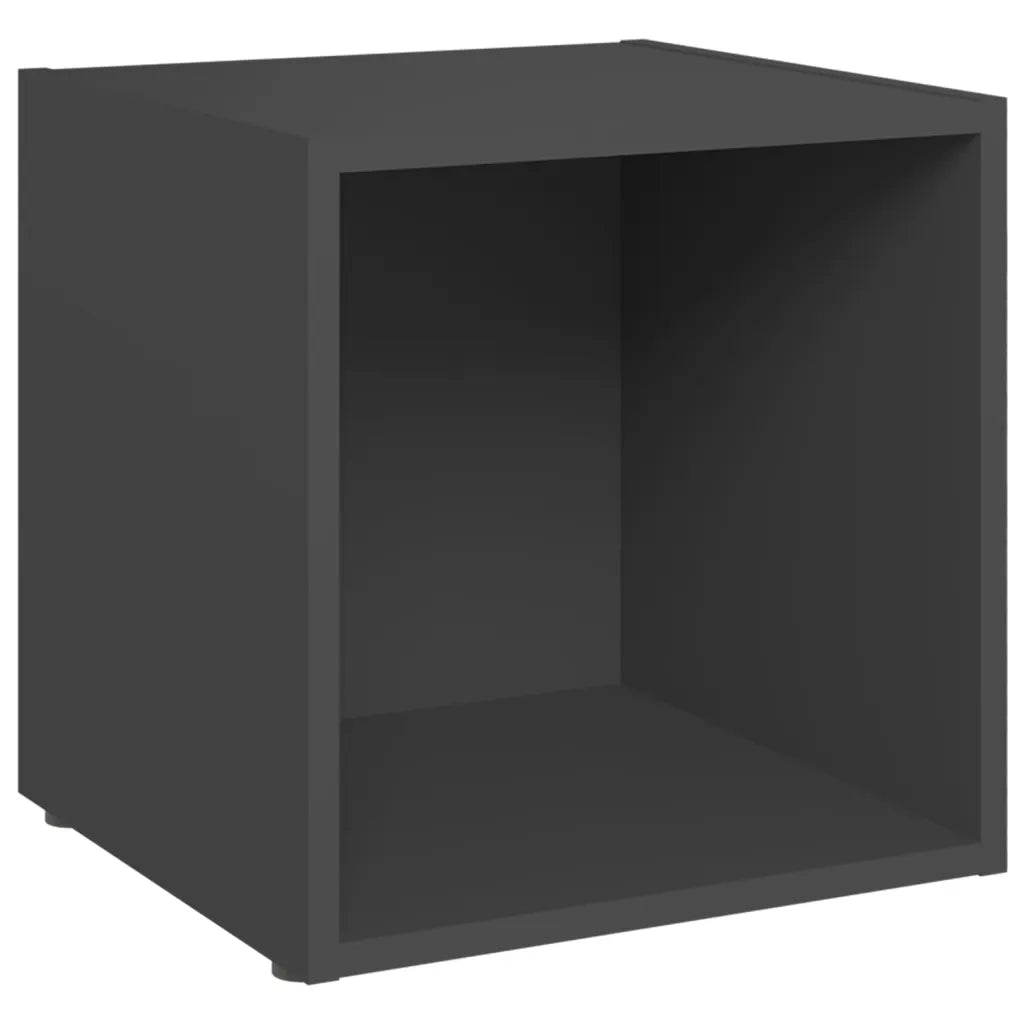 Mobili Porta TV 4 pz | Armadietto TV | Mobile Porta TV Grigi 37x35x37 cm in Legno Multistrato