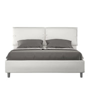 Letto Matrimoniale 160x200 cm con Rete e Contenitore Sleeper Bianco