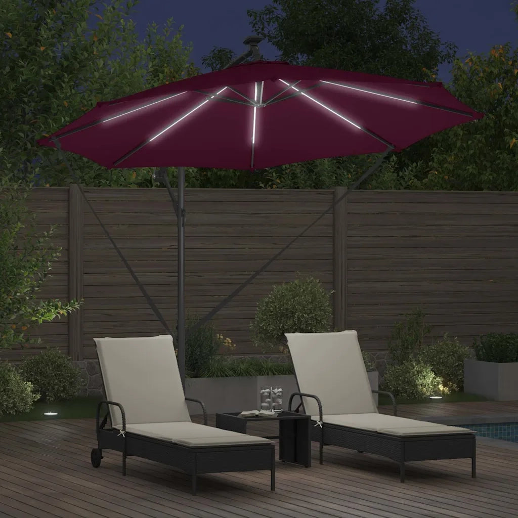 Ombrello | Parasolne Rosso Bordeaux 294 x 294 x 248 cm