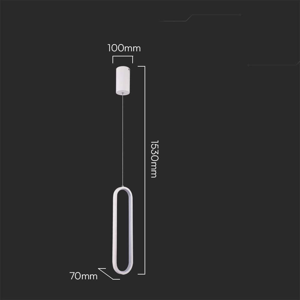 Lampada a sospensione LED 3000K bianca V-TAC VT-7829