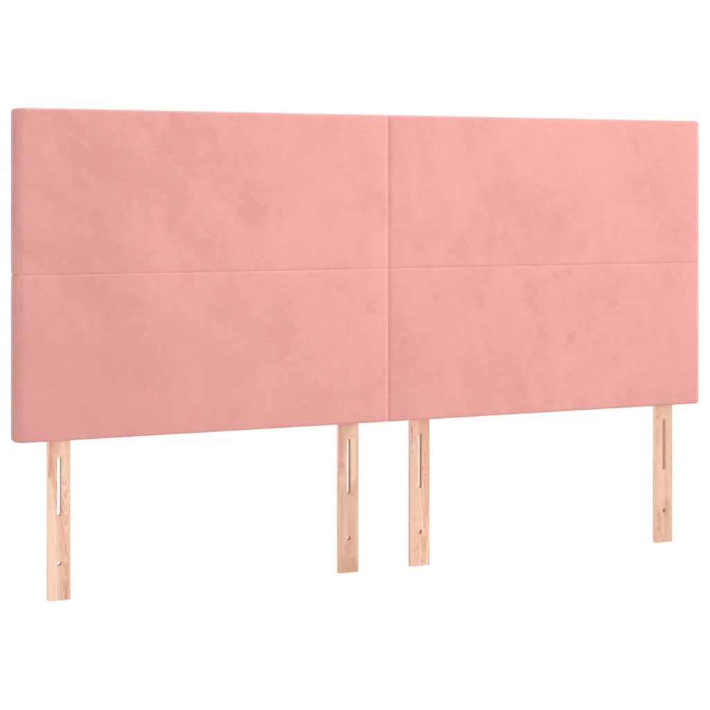 Testiera | Testata Rosa 160x5x118/128 cm Velluto