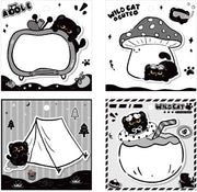 Blocco note 240 pagine - Autoadesivo - Disegno gatto - Portatile - Materiali scolastici/uffici - Multifunzionale - Note adesive