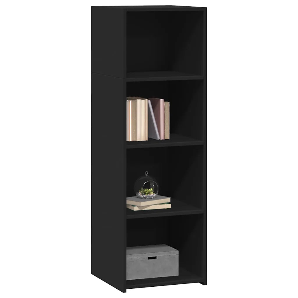Credenza Nera 40x41x124 cm in Legno Multistrato 846384