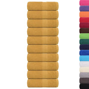 Asciugamani per ospiti FROGN 10 pz | Teli per bagno Oro 30x50 cm 360 g/m2
