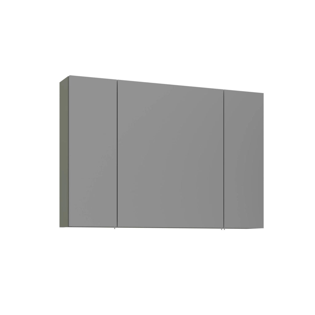 Mobile da bagno con specchio "Bari 100" - 97 x 16 x 66 cm - Verde opaco
