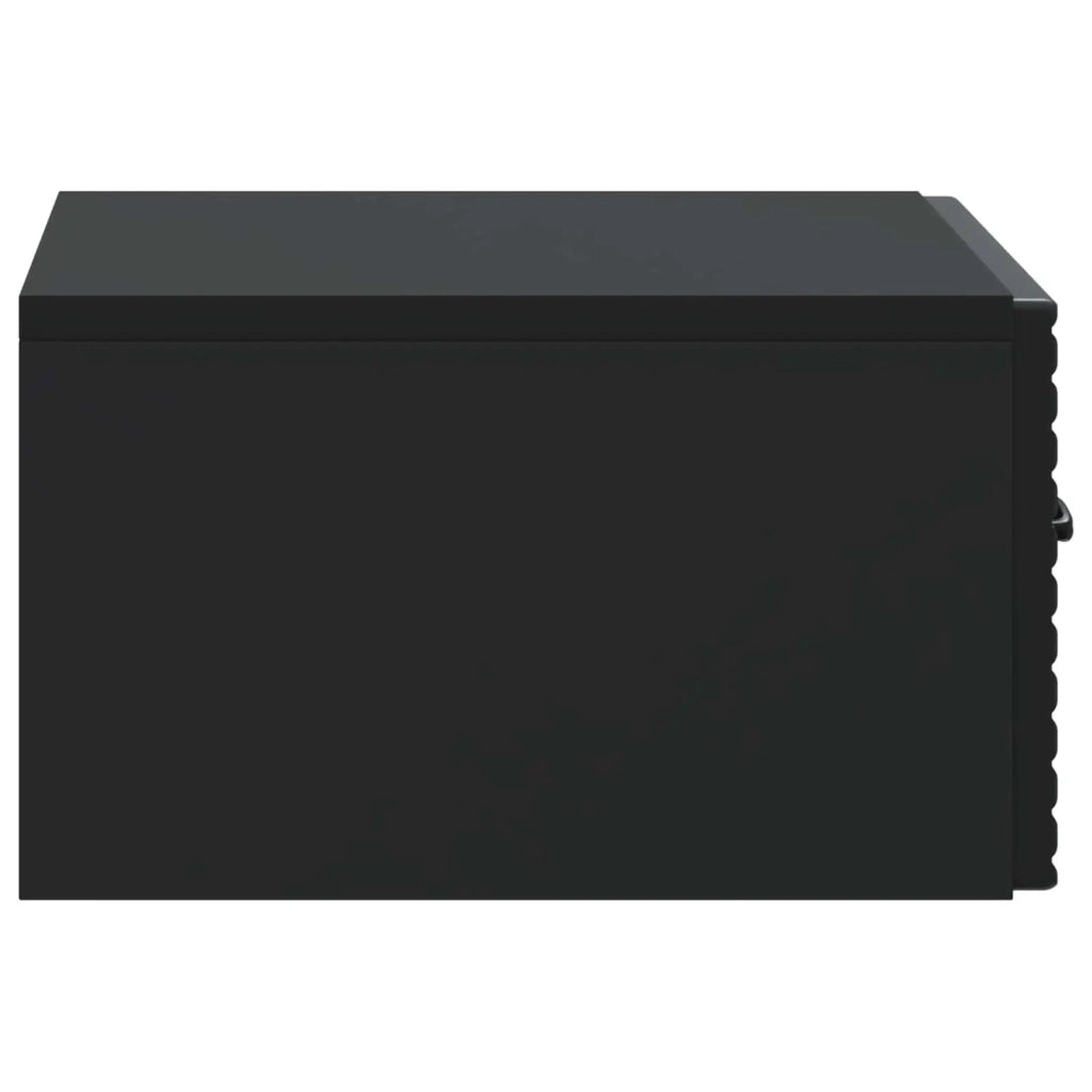 Mobiletto da notte a muro 2 pcs Nero 49 x 34,5 x 20 cm 898618