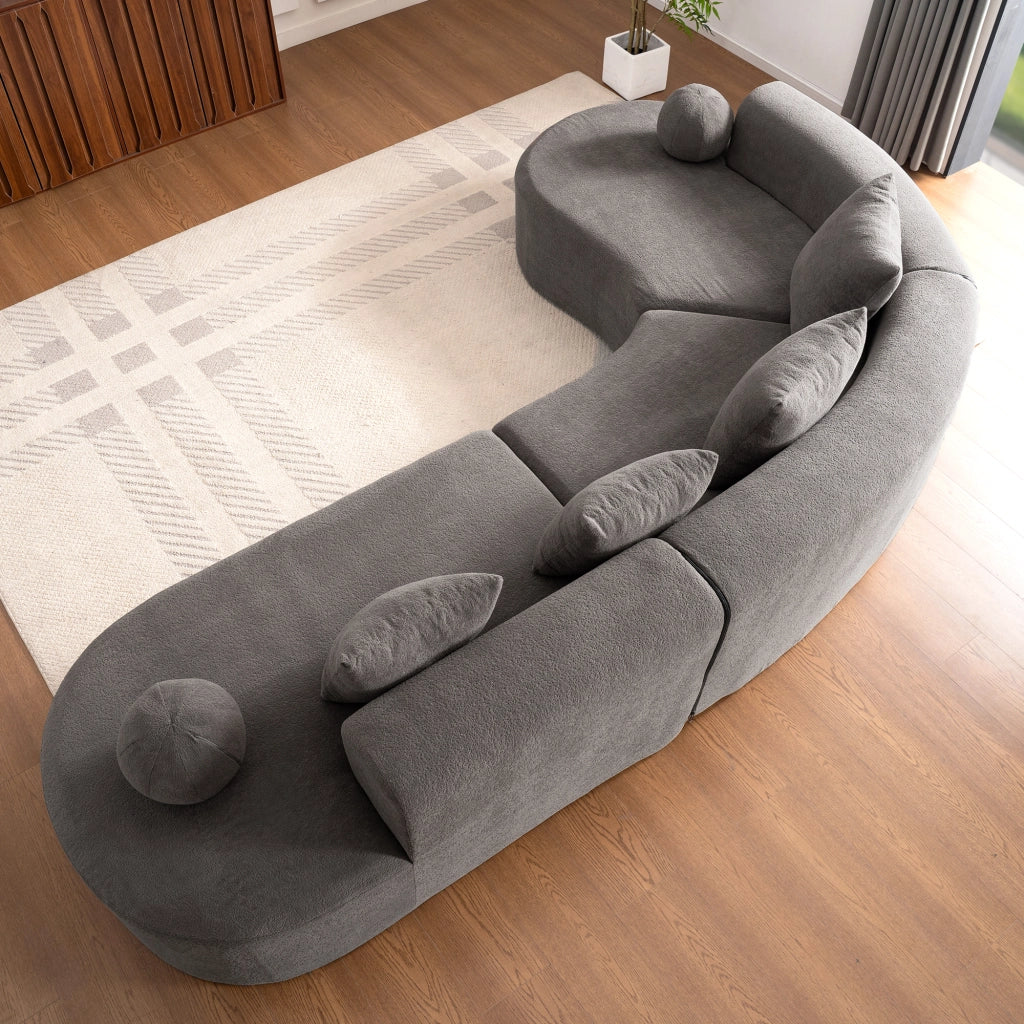 Divano a nube elegante - Zephmum- 327cm grande, comodo, modello a L