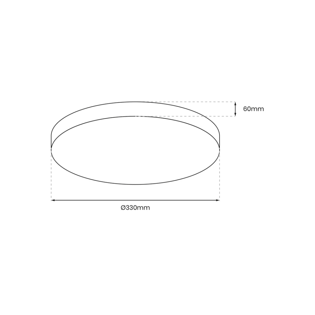 Plafoniera LED tonda 33cm 13W sensore IP44 Maya Milagro