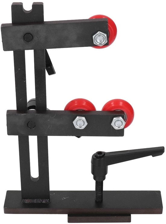 Tavolo di sostegno per lavorazione del legno - Steady Rest - Ruote di fissaggio - Sicuro e affidabile - 27 x 20 cm - Per spaccare e tagliare - Tornio per lavorazione del legno